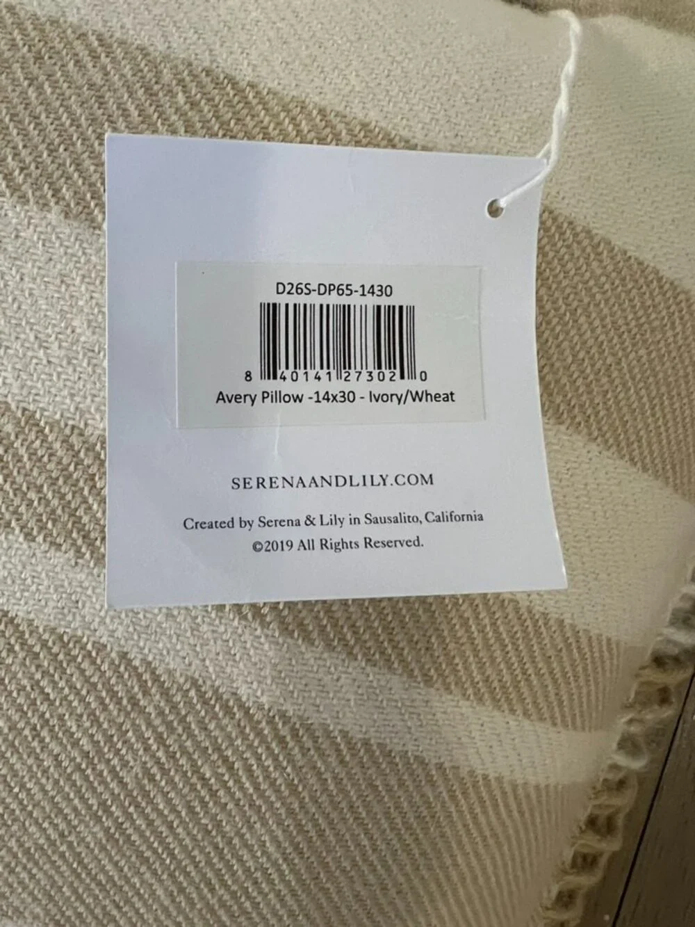 Serena & Lily 'Avery' Alpaca Pillow Covers w/Premium Down Pillows, New w/Tags - Picture 6 of 8